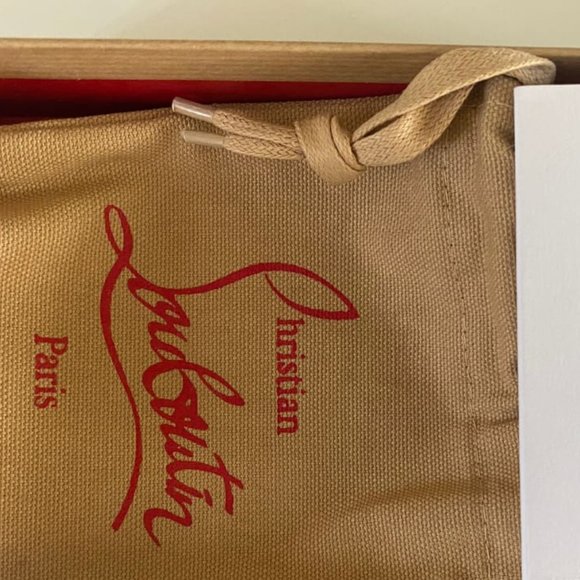 CHRISTIAN LOUBOUTIN gold spike Kios card holder - Picture 3 of 6